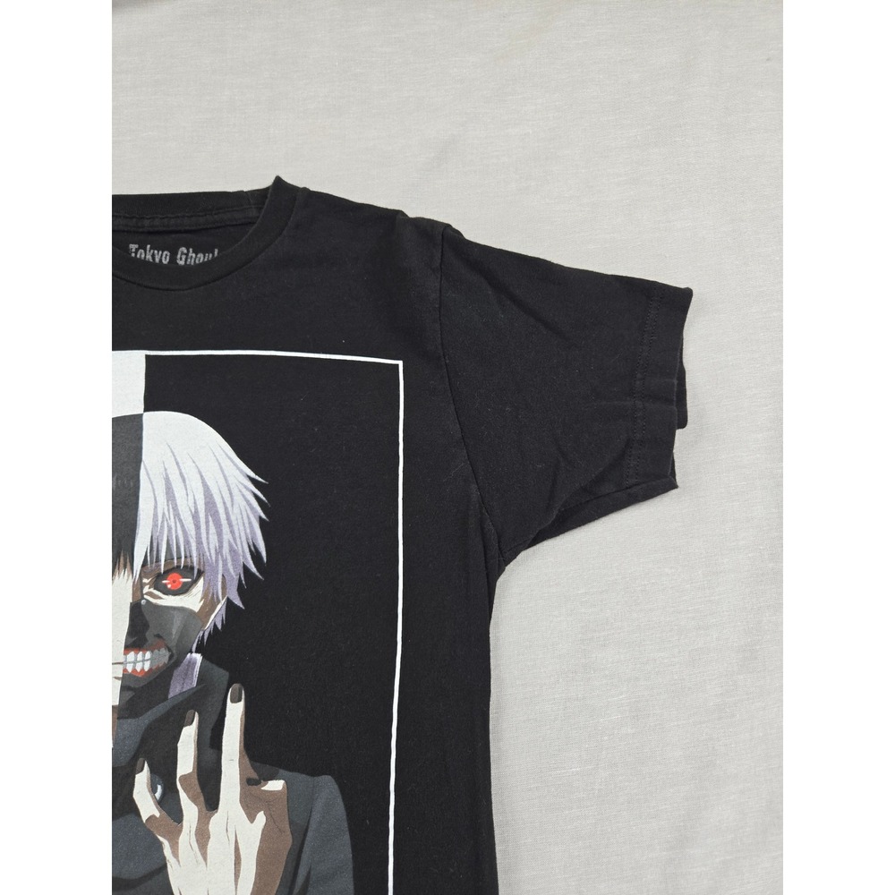 Tokyo‎ Ghoul Ken Kaneki Graphic T-Shirt Black Mens Small Crunchyroll Anime Tee - Picture 5 of 9